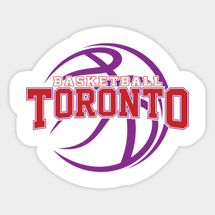 Retro Toronto Basketball Sticker